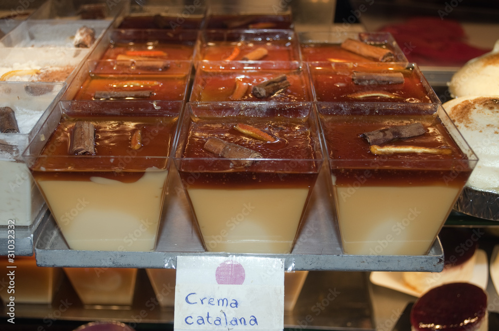 Fototapeta premium Crema Catalana at the market