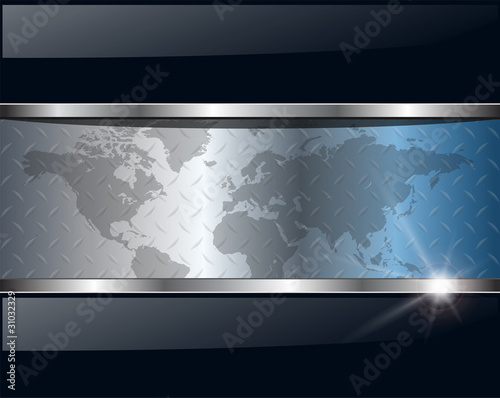 Business background with world map.
