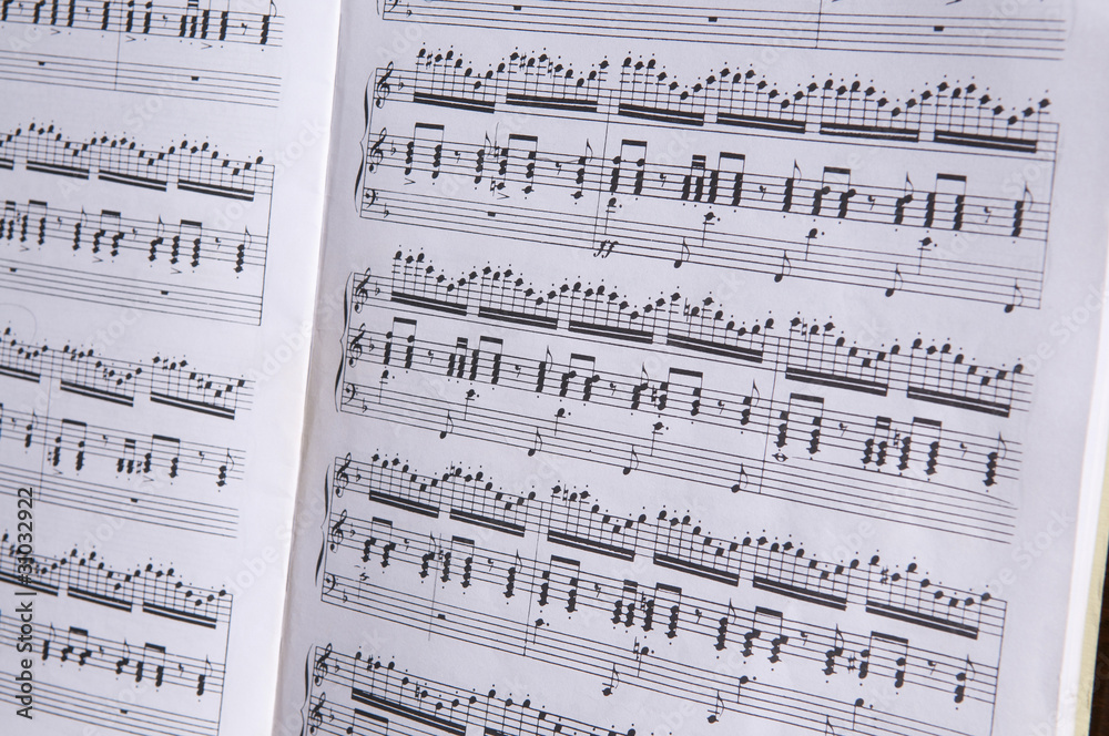 Naklejka premium Music Manuscript