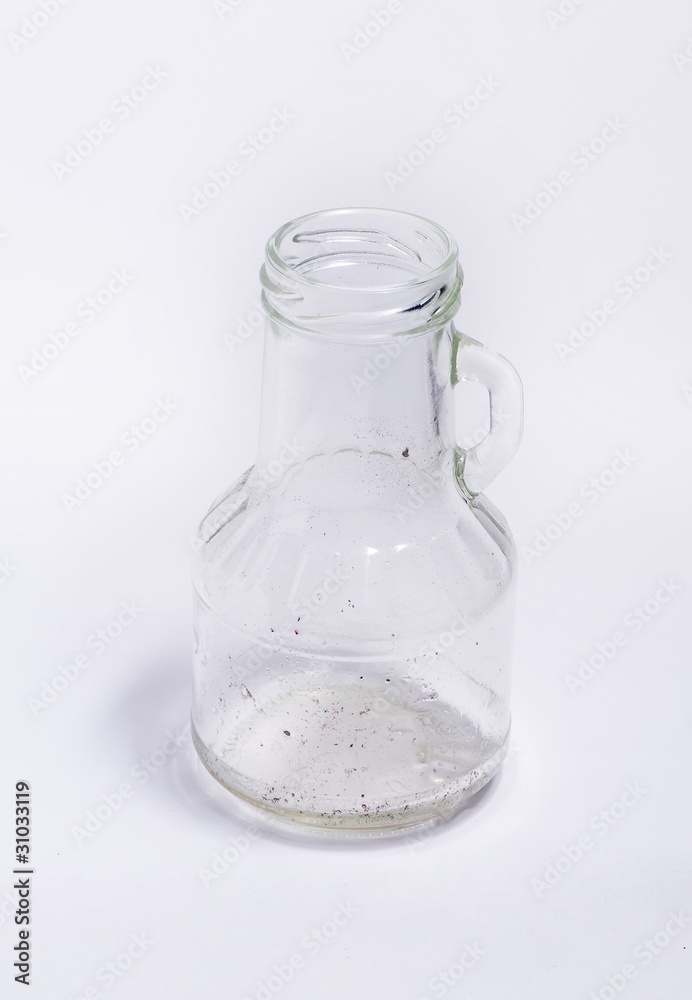Glass Bottle with white backgound Glass Bottle with white backgound