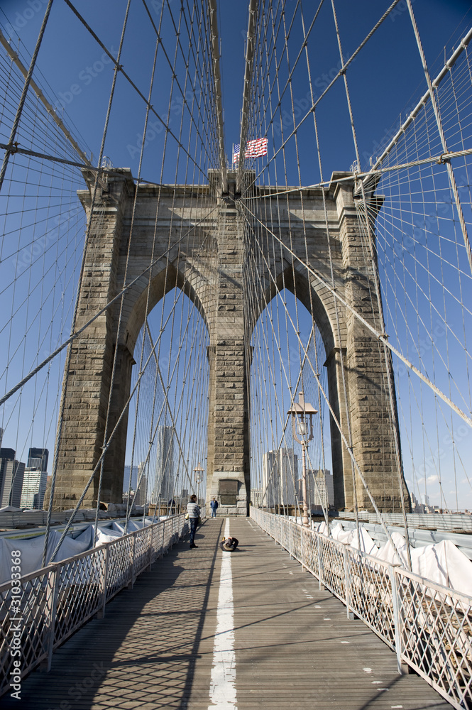 Fototapeta premium Brooklyn Bridge, New York, NY