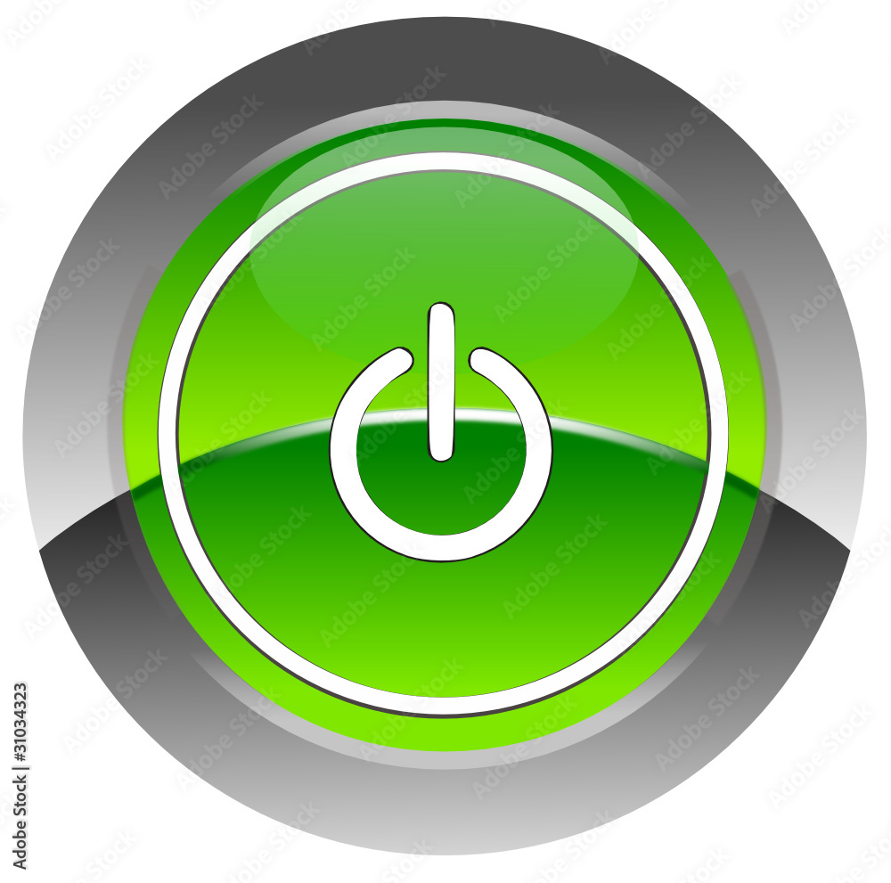 Power glossy icon Power glossy icon