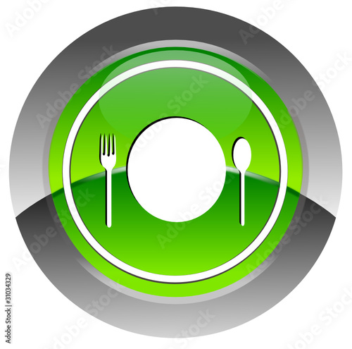 Food glossy icon