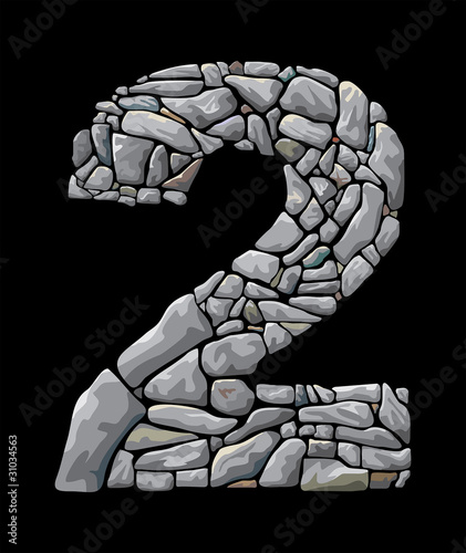 Stone numerals, number two