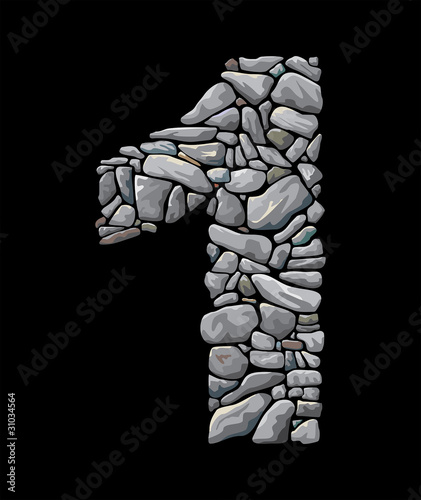 Stone numerals, number one