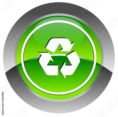 Recycle glossy icon