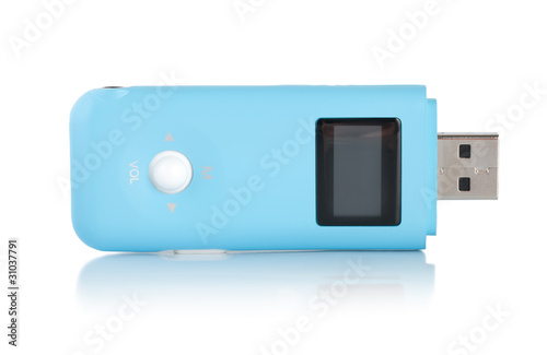 Blue MP3 player