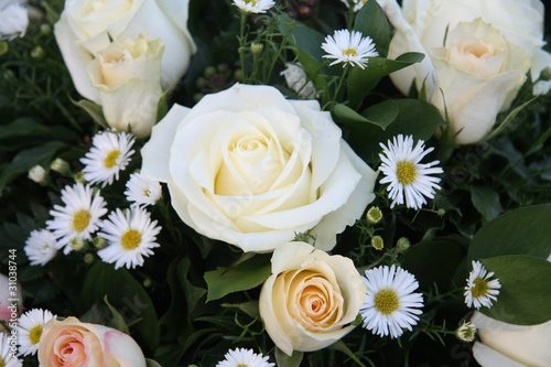 white floral arrangement