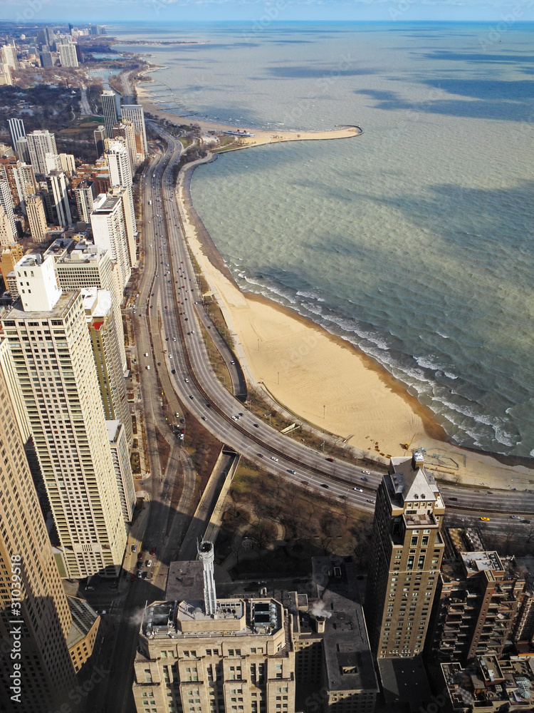 Obraz premium Chicago skyline, north part of the city.