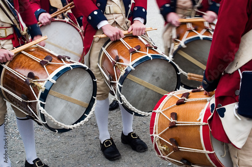 Historic drummers Fototapet