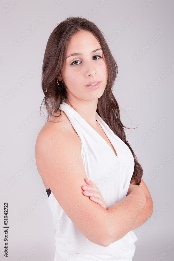 Young and beautiful woman posing Young and beautiful woman posing