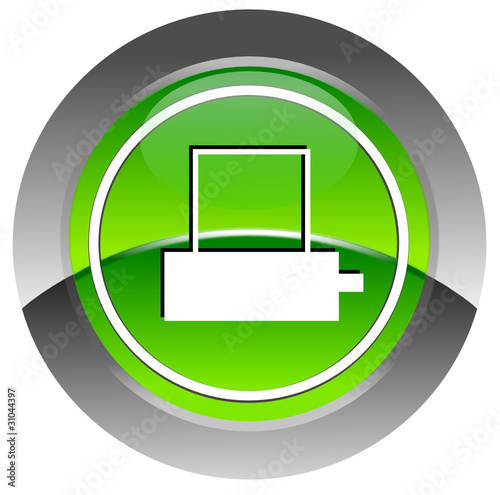 Printer glossy icon
