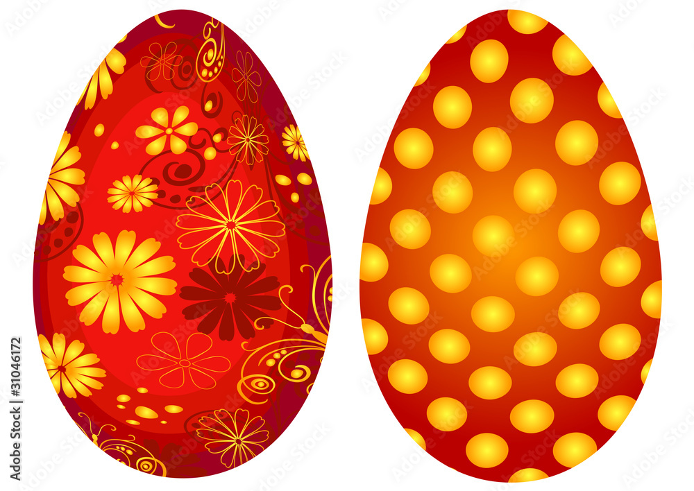 Fototapeta premium Red Easter`s eggs