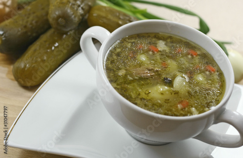 Vegetarian cucumber soup