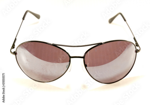 Sunglasses on a white background