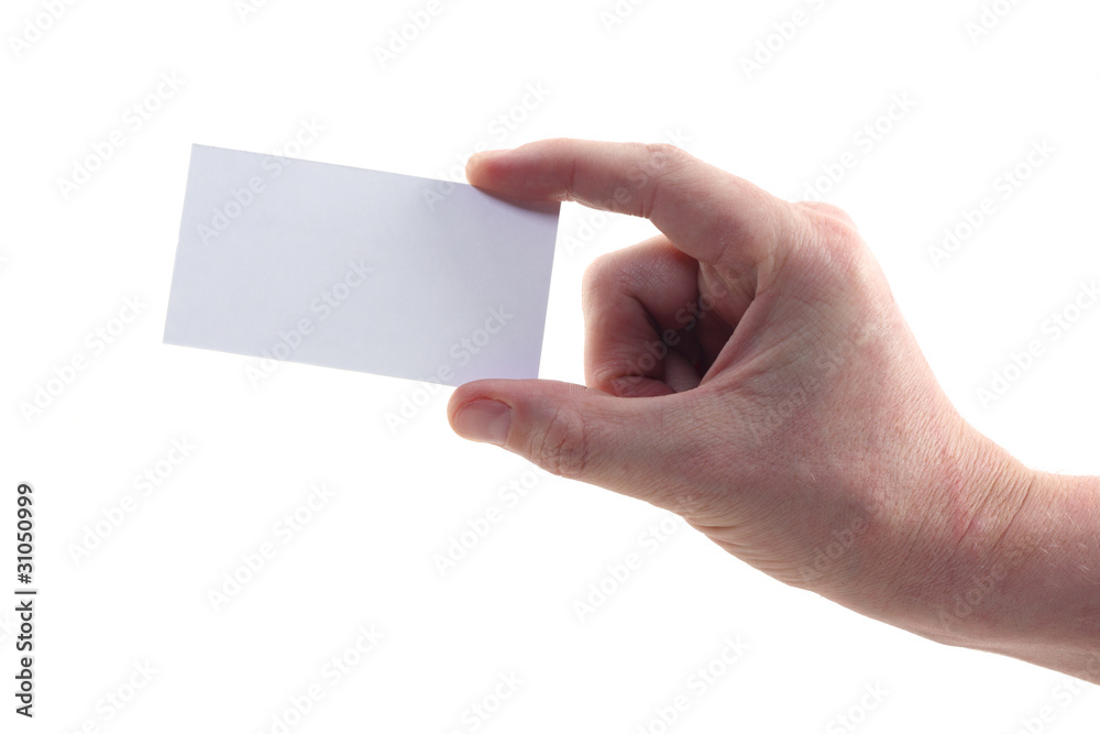 Obraz premium hand holding a card