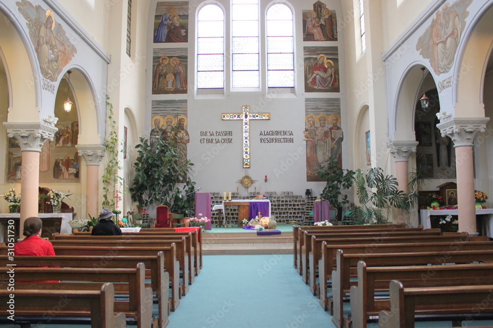 Fototapeta premium Nef de l'église Sainte-Geneviève à Paris