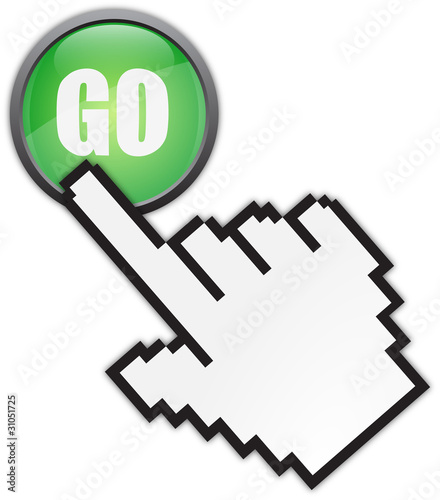 go button with cursor
