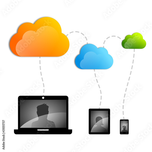 cloud computing v5 (multi colors)