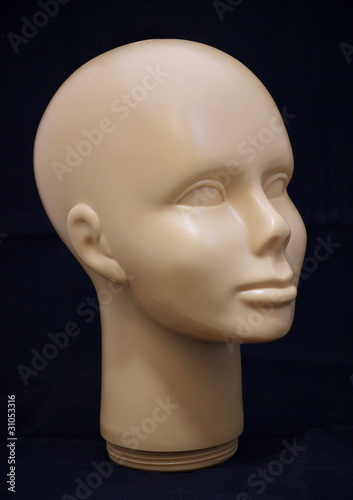 A human face wig holder