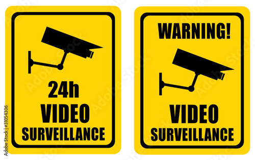 Video surveillance sign