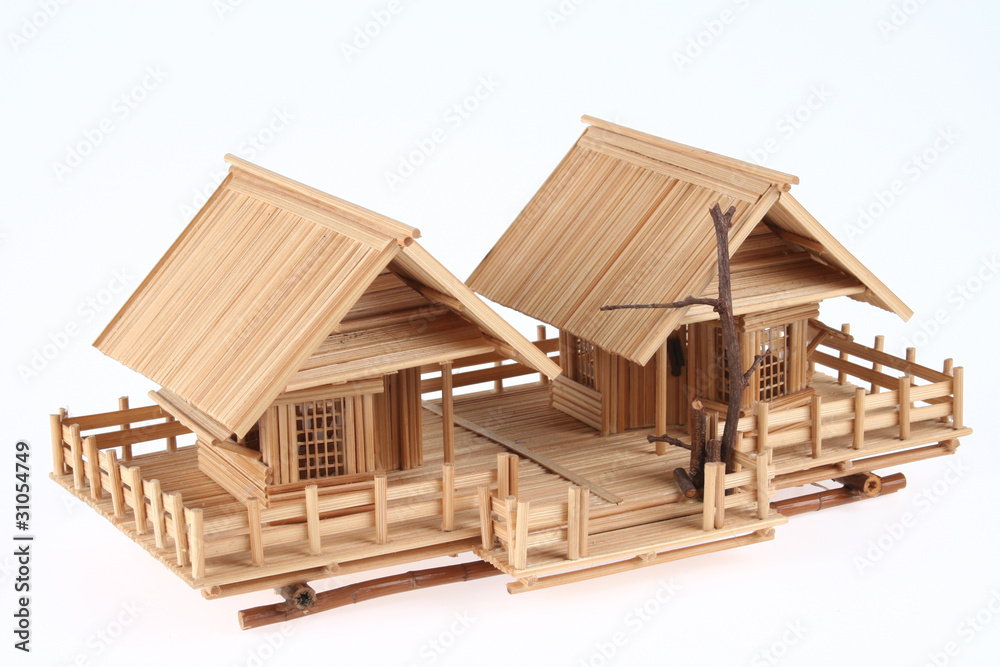 Country Style Wooden House Model Country Style Wooden House Model