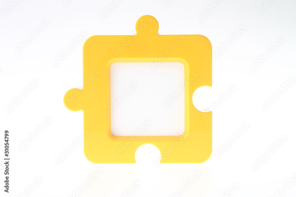 Jigsaw-Shape Photo Frame in Yellow Jigsaw-Shape Photo Frame in Yellow