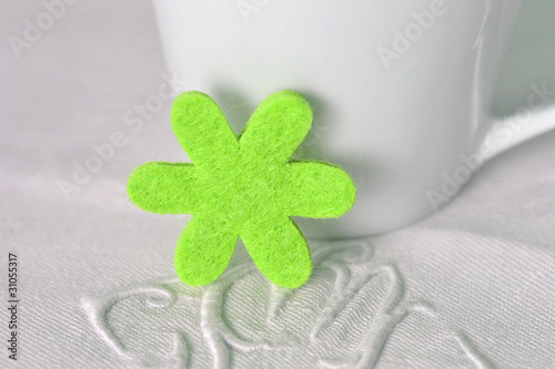 Obraz na plátně déco table fleur feutrine