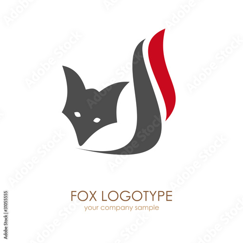 Logo  Fox. Concept of cunning # Vector photo