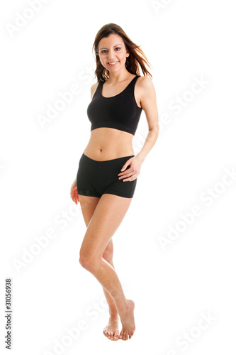 Smiling fitness women