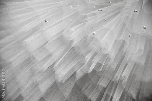 Detail of a wedding dress