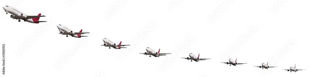 Sequence of airplane takeoff Sequence of airplane takeoff