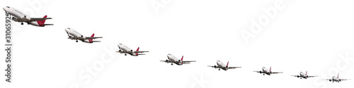 Sequence of airplane takeoff
