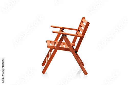 Wooden folding beach chair © Ljupco Smokovski