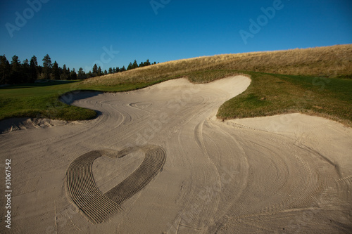 Heart drawn in the Sand