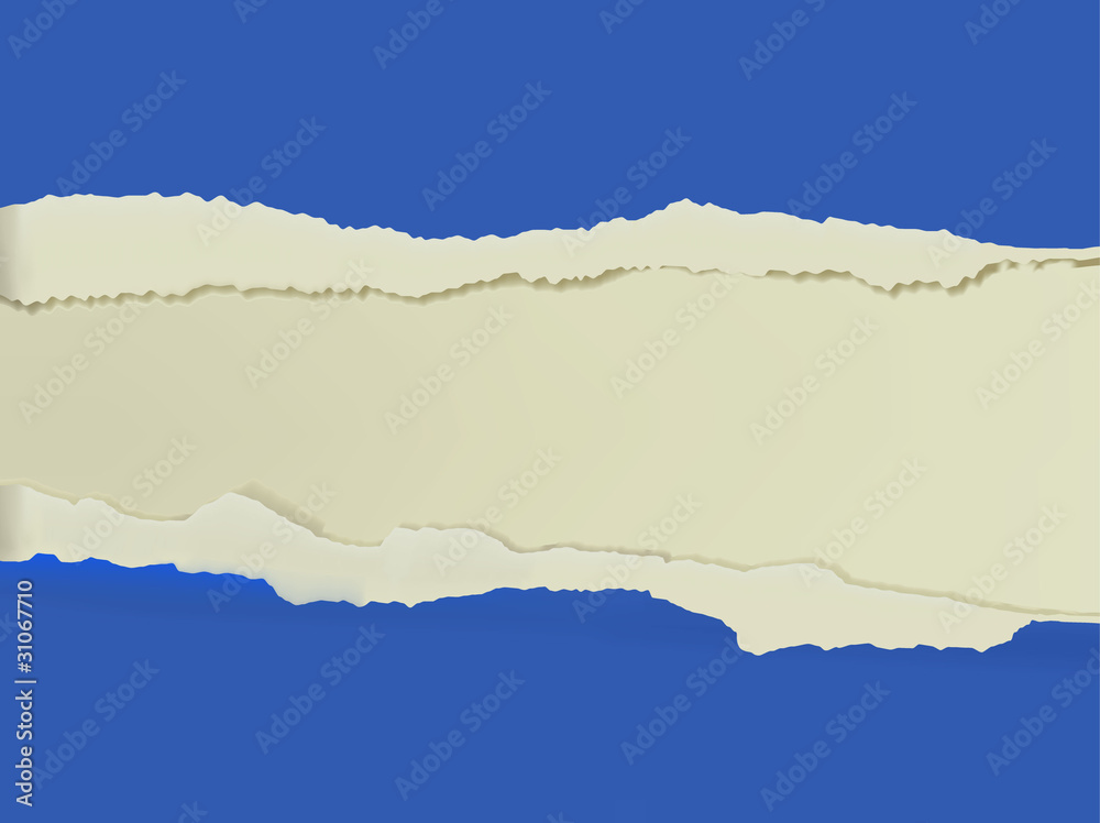 Ripped blue paper background. Vector illustration. Ripped blue paper background. Vector illustration.
