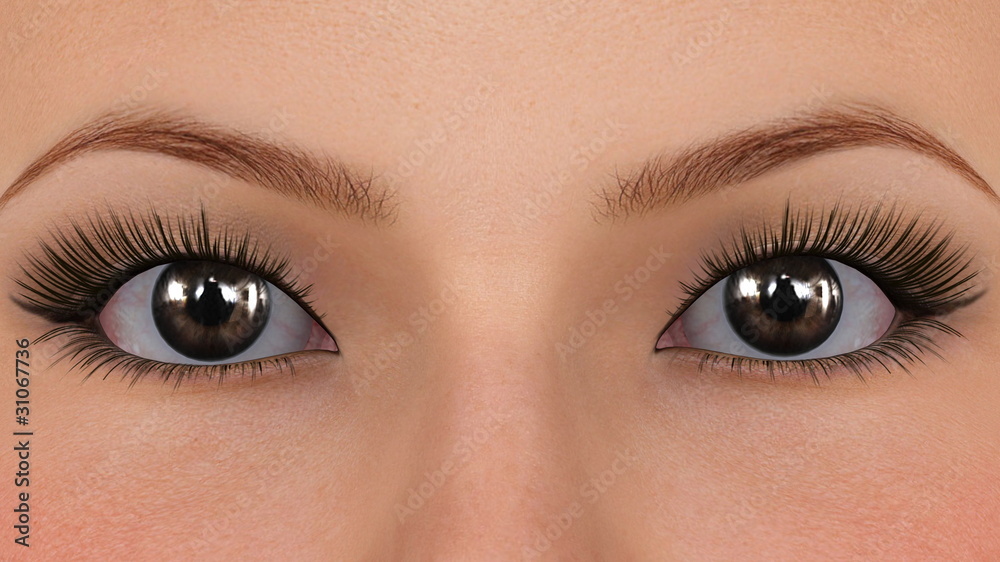 Obraz premium 女性の目のアップ