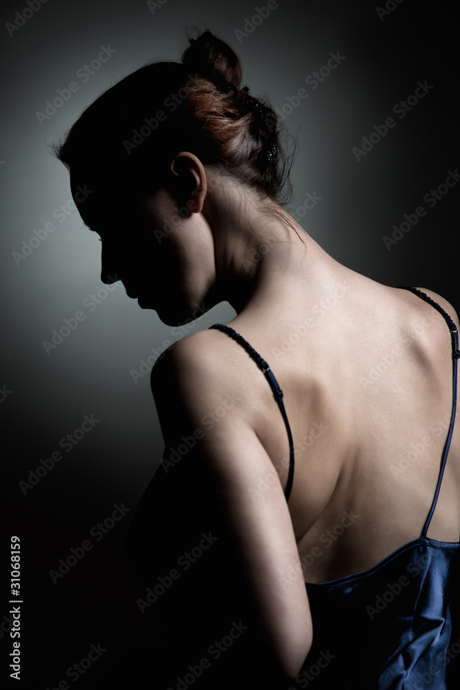 Naklejka premium A sensual portrait of a woman