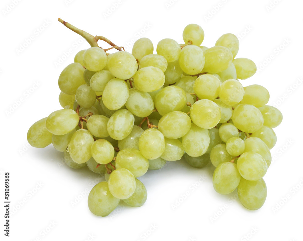 Fresh green grapes