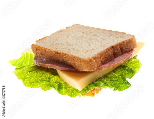 sandwiches with cheese and ham .