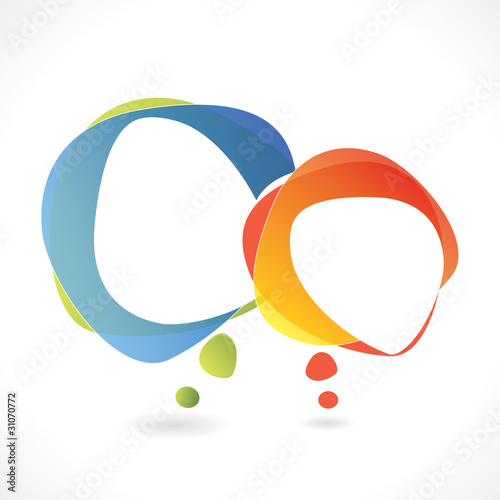 Speech bubble vector background