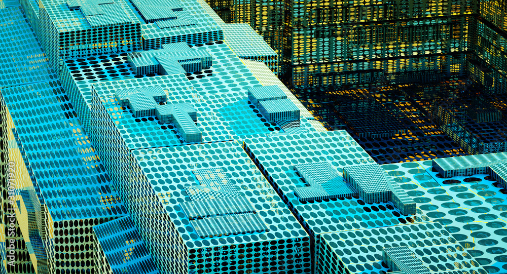 Naklejka premium Hi-tech background