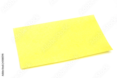 Yellow Sticky Note