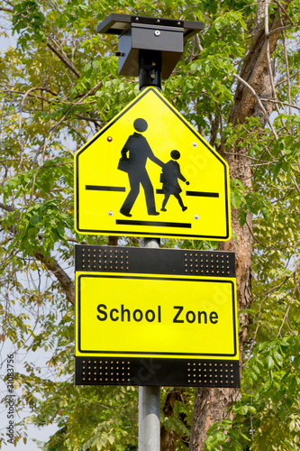 School zone signs