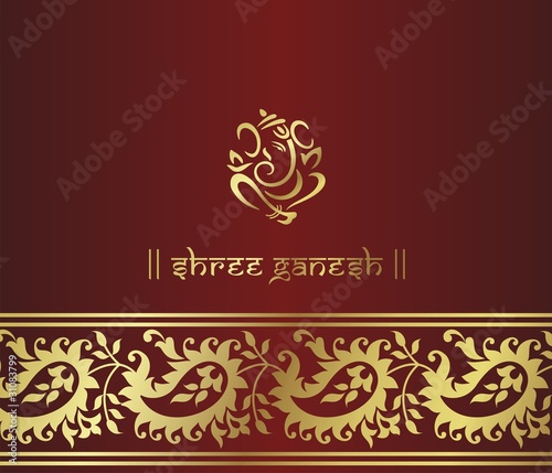 traditional Hindu wedding card