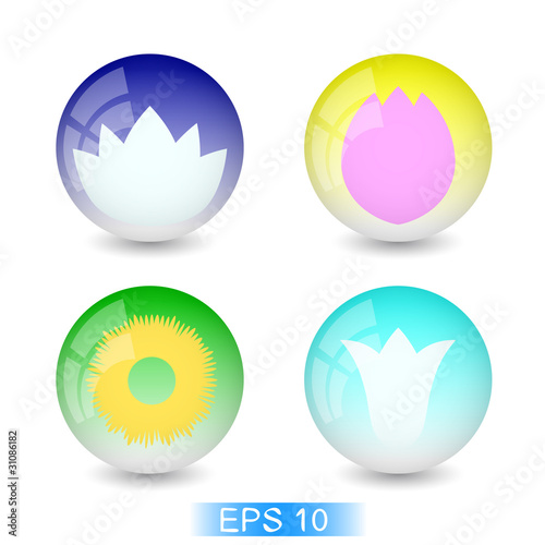 Flower logo icon