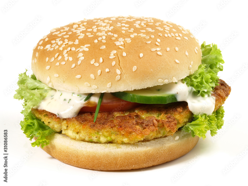 Veggie Burger - Vegetarischer Hamburger Veggie Burger - Vegetarischer Hamburger