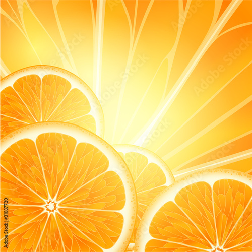 Background for design with citron fruits