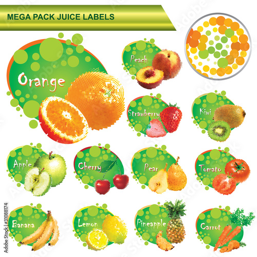 juice labels mega pack