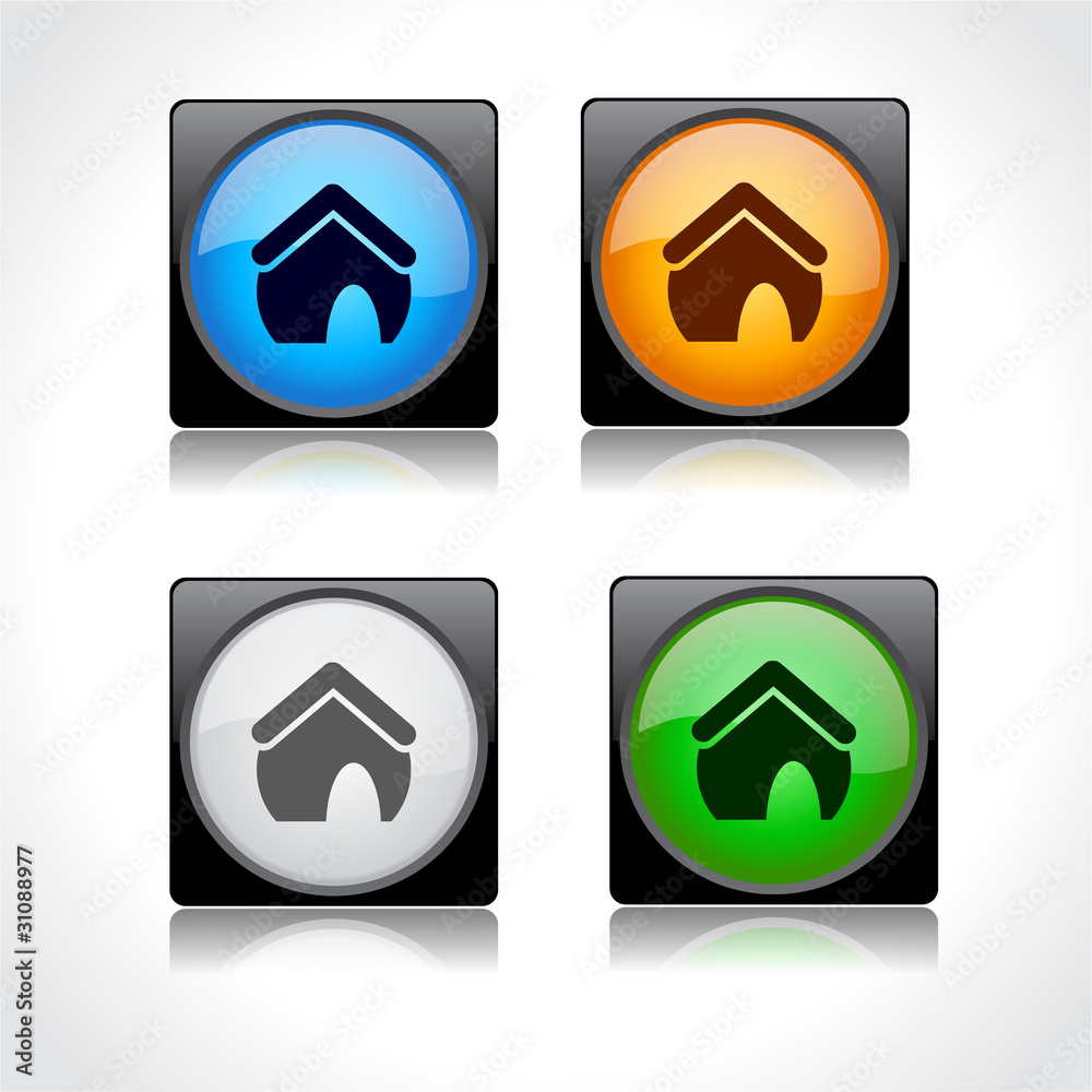 Buttons for web. Vector.